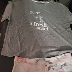 NWT Danskin Lounge Wear Short Set P2P 19